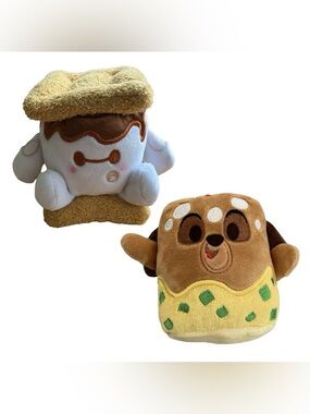 Disney Munchlings Plush Lot Baymax Toasted S’mores Scented & Timon Festive Fare